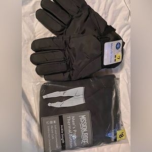 Thermals /  Ski gloves. Winter wear.